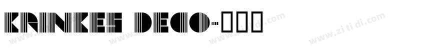 krinkes deco字体转换